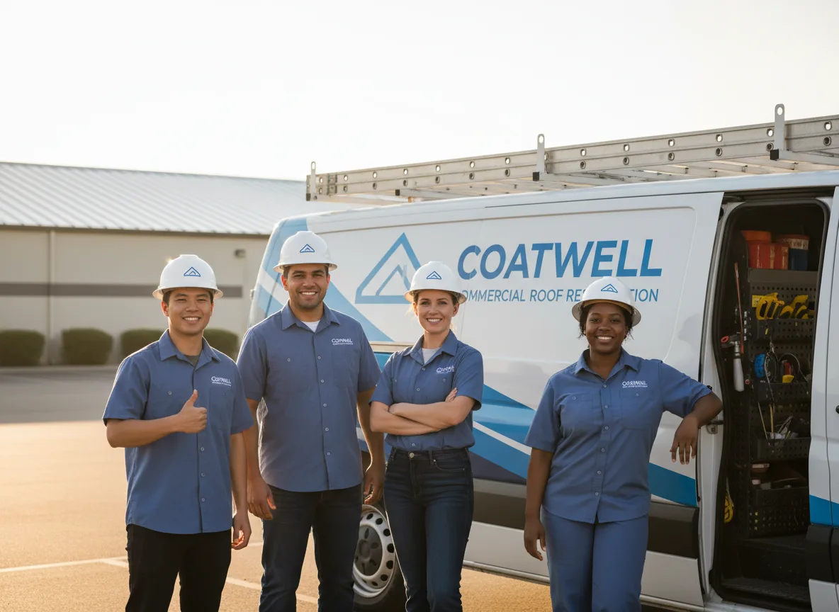 Commercial roof coating company in Sharon, KS